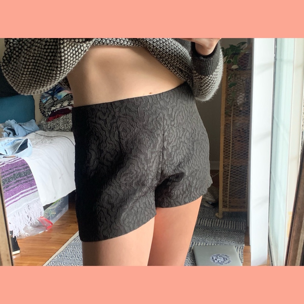 Zara Black Lace Shorts